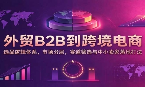 ��óB2B���羳���̣�ѡƷ�߼���ϵ���г��ֲ㣬����ɸѡ����С������ش�