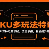 ��SKU���淨��ѵ�Σ�һ��SKU������Ӫ˼·�������нӣ�����������ؽ�ѧ